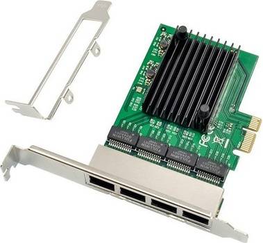 Sodial RJ-45 4-Port Ethernet Server Adapter Card