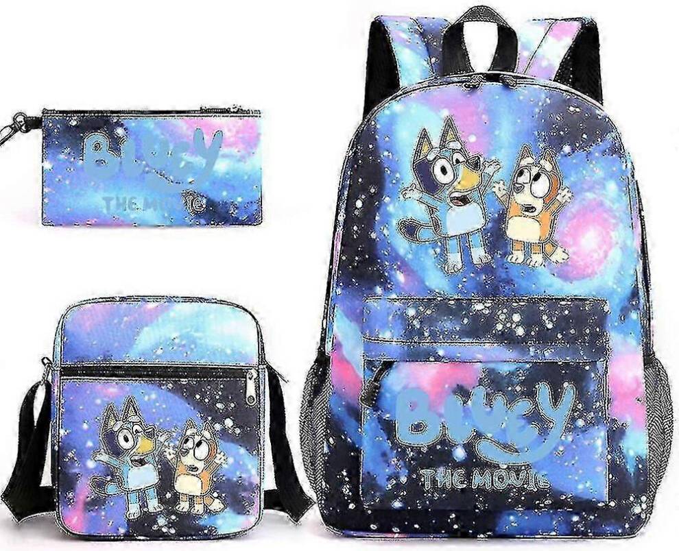 Bluey 3-Piece Backpack Set - Blue