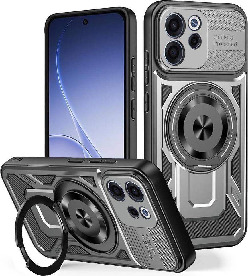Oppo smartphone Techsuit RuggedCam Smartphone Hülle Oppo Reno15 F Gray