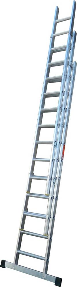 Triple extension ladder LFI Pro Triple Section 9 Rung Extension Ladder 2.5M