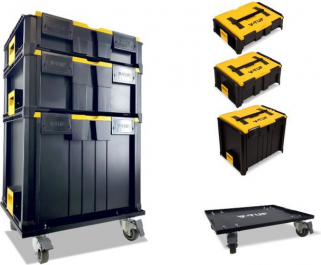 V-Tüf Stackpack 4 Castor Trolley Storage Box