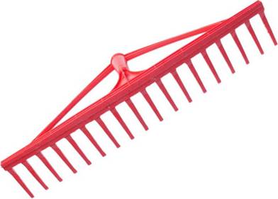 Plastic Garden Rake 63 Cm 25 In With 18 Tins