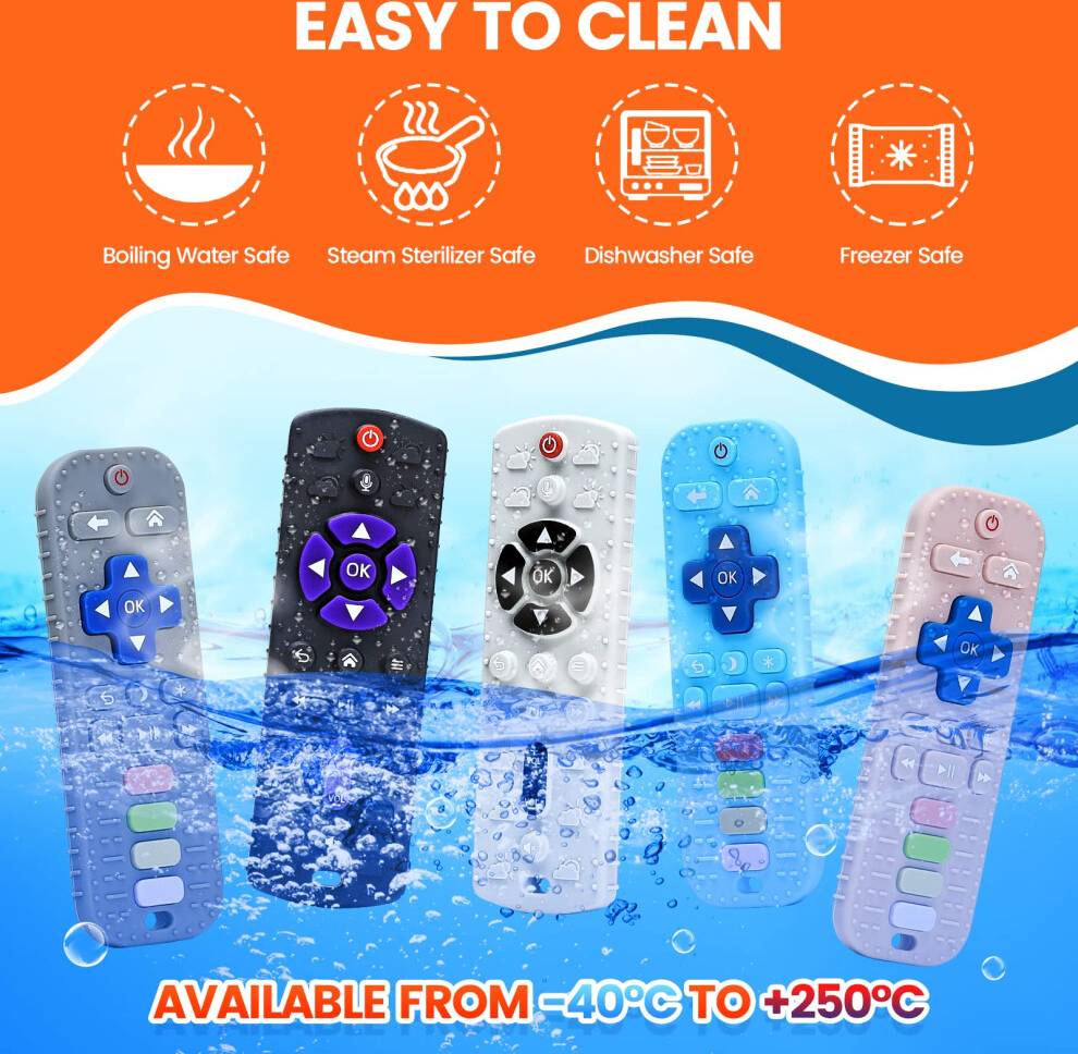 Silicone Teething Toys Remote Control Shape