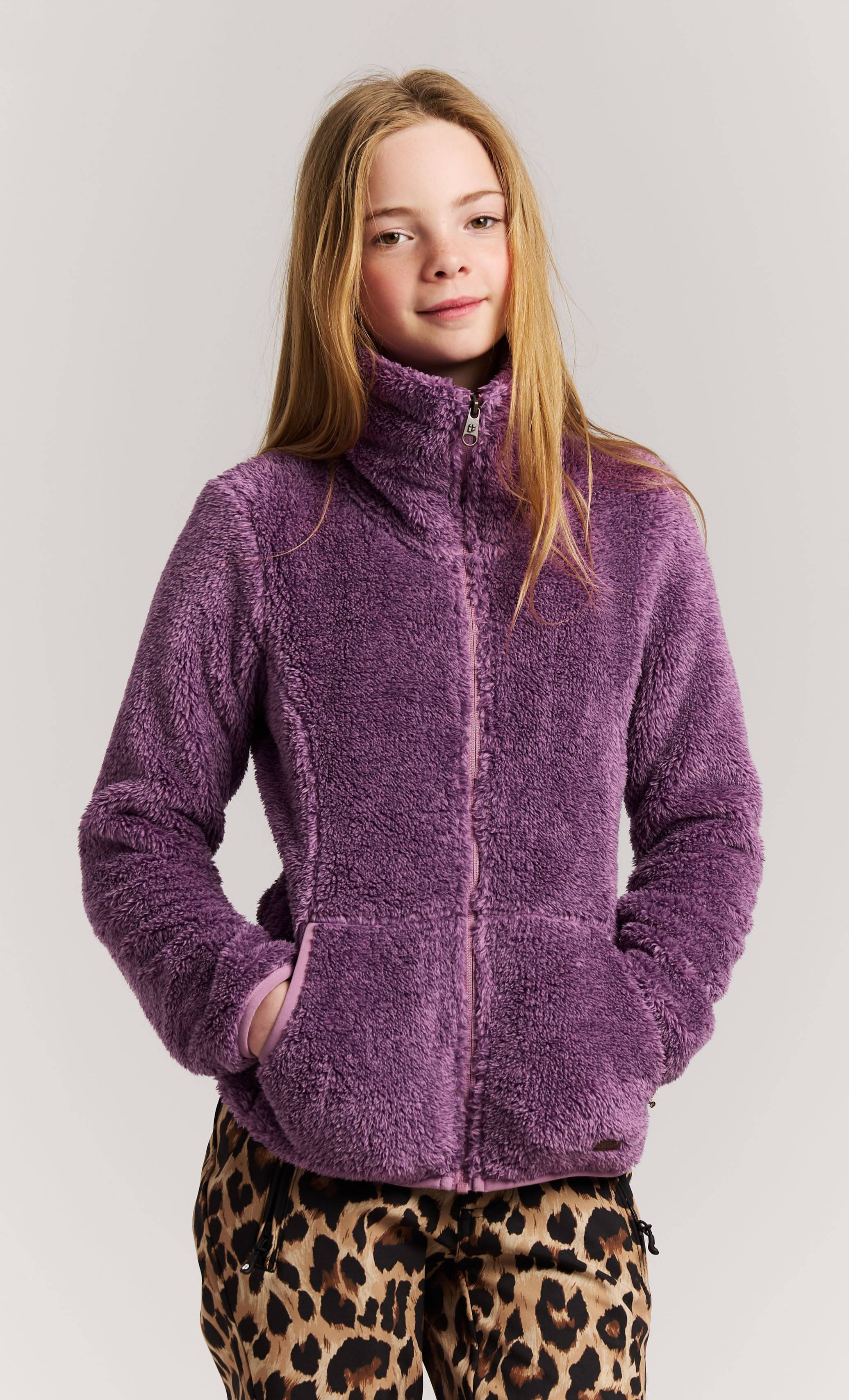 Protest Fleecejacke Riri JR - Lila