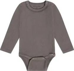 Minymo Body LS Rib Plum Truffle