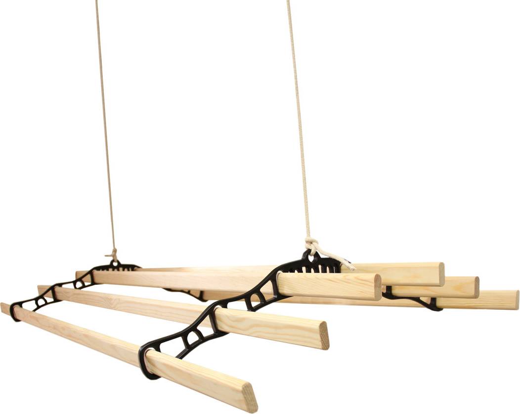 Wall mounted clothes drying rack Rebrilliant Wall-Mounted Drying Rack
