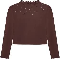Minymo T-shirt LS Rib Huckleberry