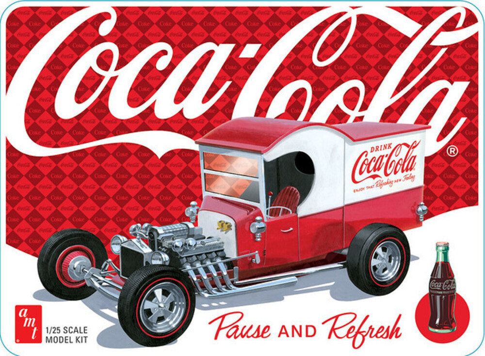 Amt Skill 2 Model Kit Ford Model T Panel Coca-Cola