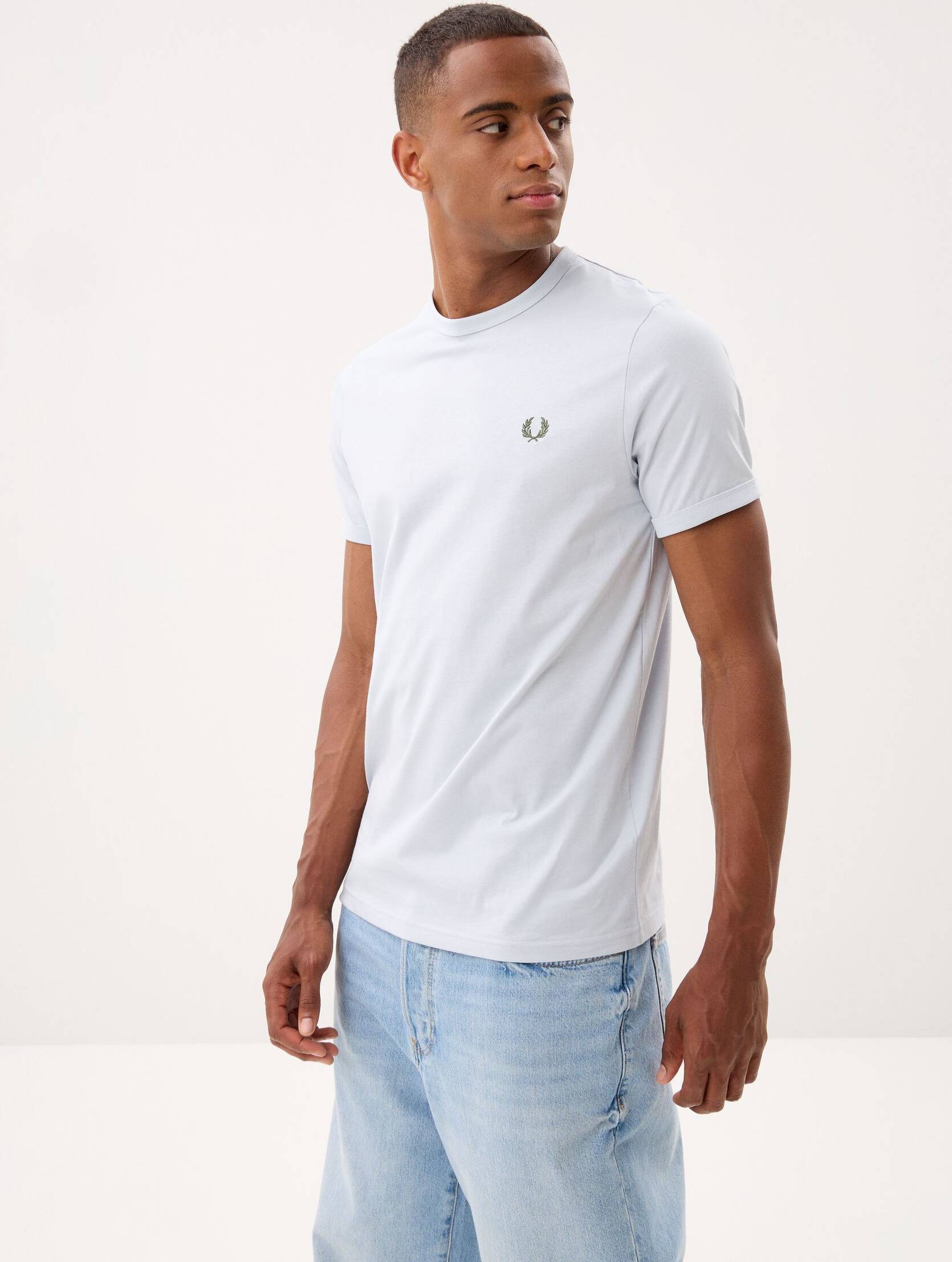 Fred Perry Ringer T-Shirt - Blue