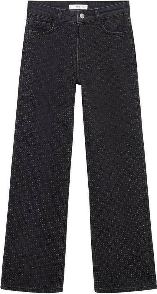 Mango Mid Rise Flared Jeans - Black