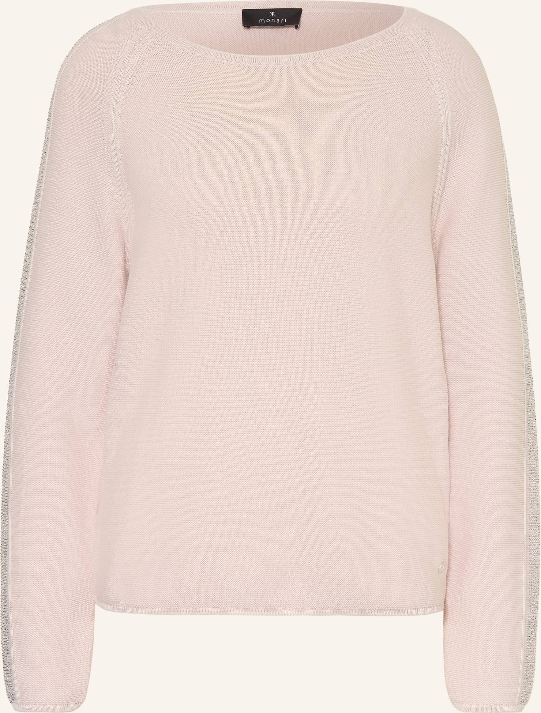 Rundhalspullover Basic Schmuck Rosa Hellrosa