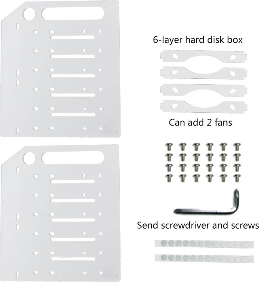Ssd rack Multi-Layer SSD Rack 3.5 Hard Drive Organizer