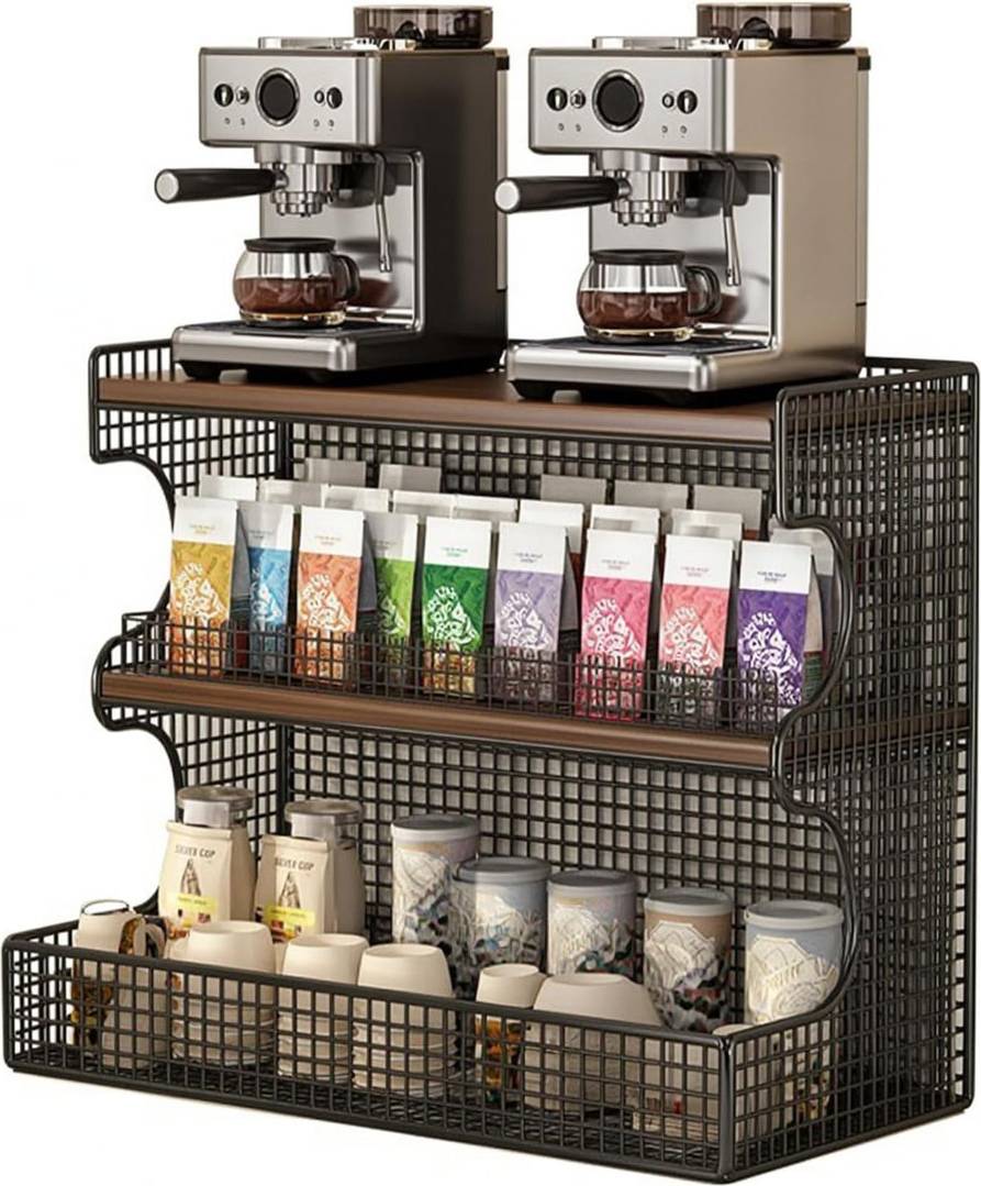 Belfry Kitchen 3-Tier Countertop Organizer Storage Rack