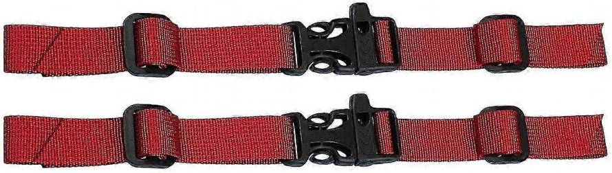 Adjustable Backpack Sternum Straps - Red