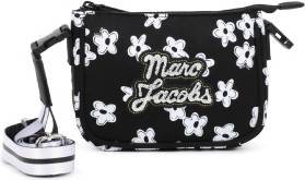 Marc Jacobs Sort Blomstret Messengertaske Polyester - Sort