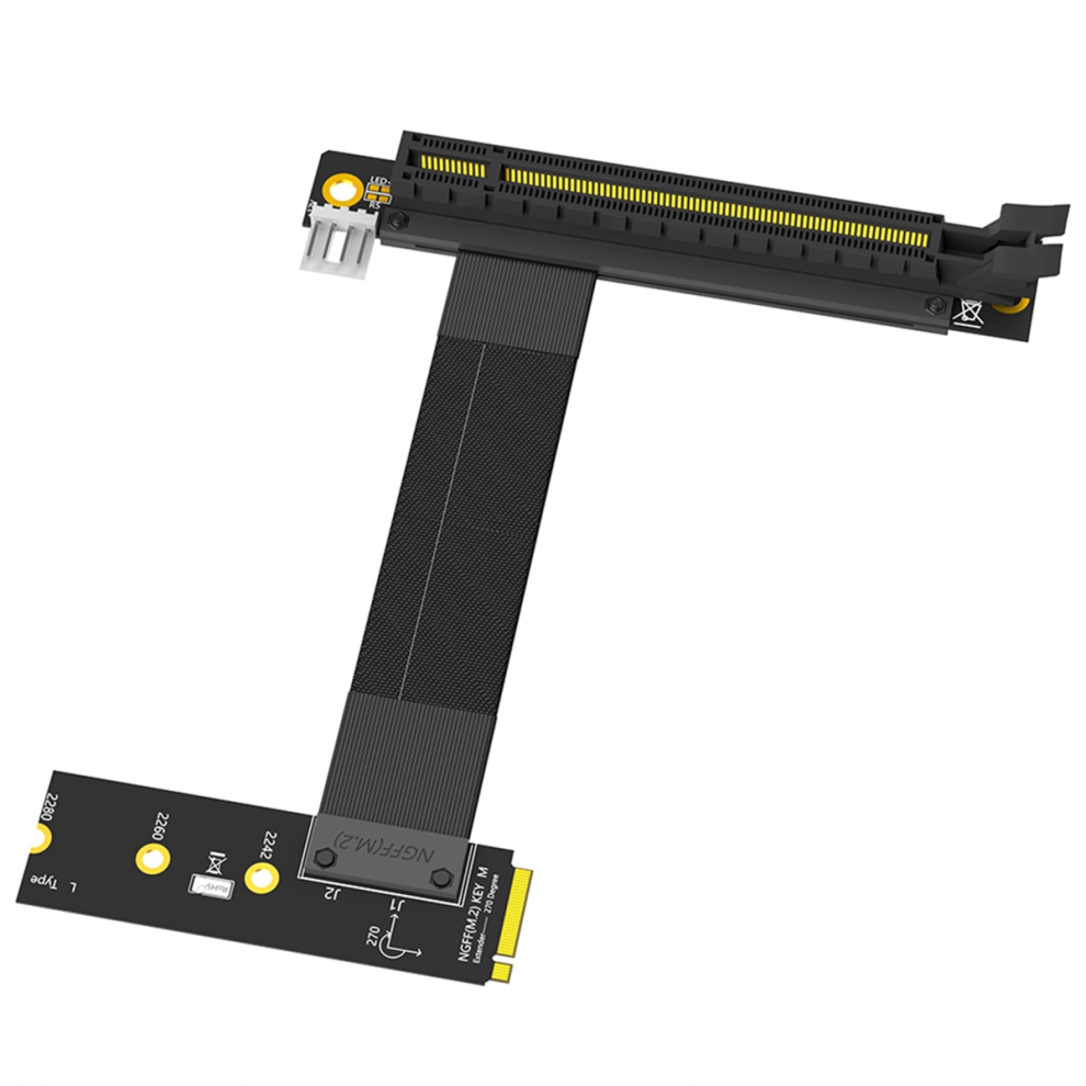 Tauoh M.2 NGFF Key M PCIe 16x Grafikkarten Riser Adapterkarte