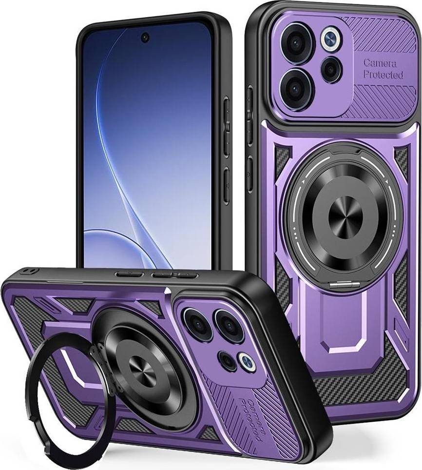 Oppo smartphone Techsuit RuggedCam Smartphone Hülle Oppo Reno15 F Violett