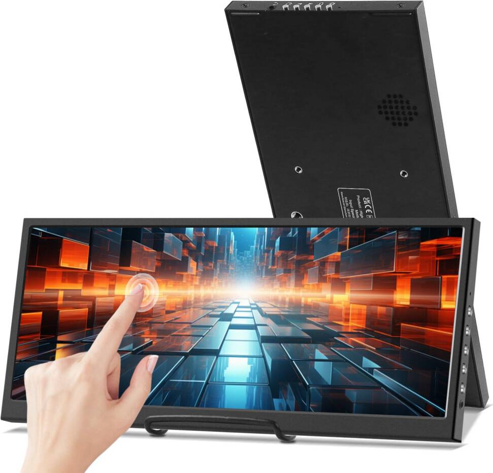 Portable monitor touch Prechen 12.3 Inch Touchscreen Secondary Monitor