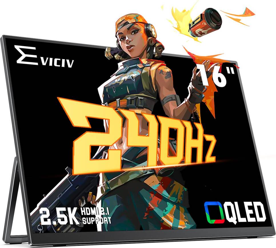 Qled monitor 240Hz QLED Portable Monitor 16 Inch