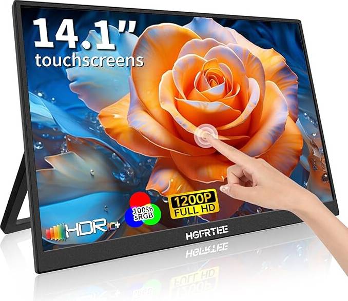 Portable monitor touch 14 Inch FHD 1200P Touchscreen Monitor
