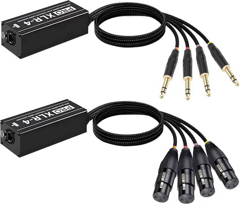 Kepptory 4CH XLR to RJ45 Network Cable Extender