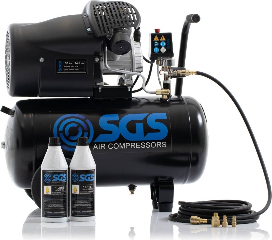 SGS 50 Litre Direct Drive Air Compressor Starter Kit