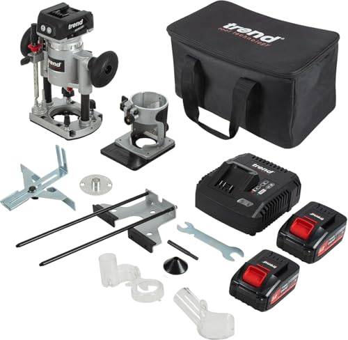 Trend 18V Cordless Plunge Trim Router Kit