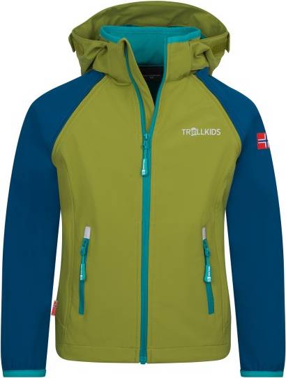 Trollkids Rondane Zip Off Softshelljacka - Olivgrön