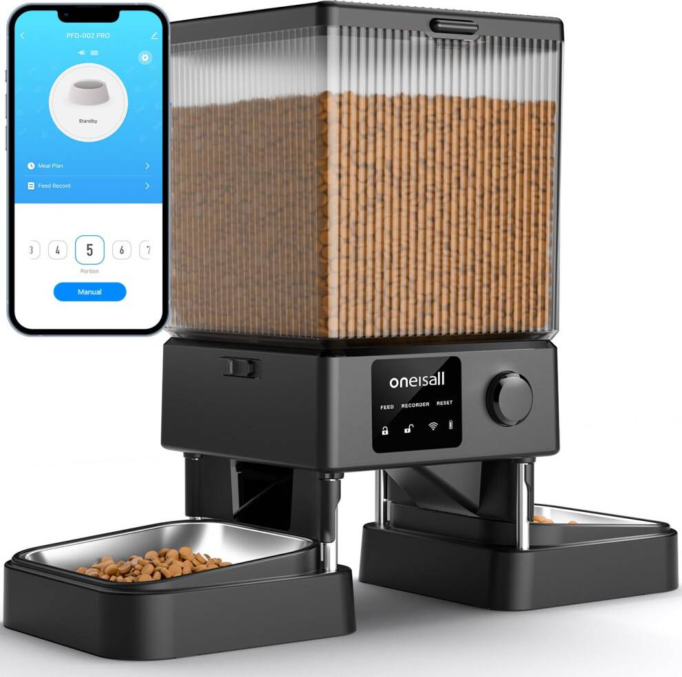 Oneisall 5L Automatic Cat Feeder With App Control