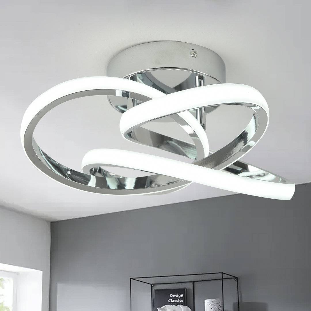 Light Geometric LED Flush Mount