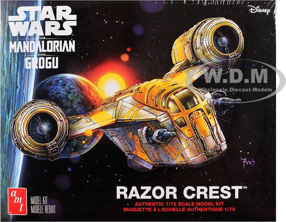 Amt Mandalorian Grogu Razor Crest Scale Model Kit
