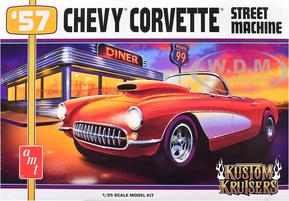 Amt 1957 Chevy Corvette Street Machine Model Kit