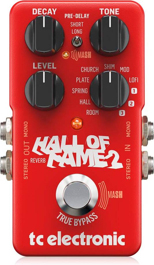 TC Electronic Hall Of Fame 2 Reverb Iconic Reverb Pedal