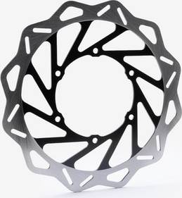 CMPO Silver Waved Edge Painted Front Brake Disc