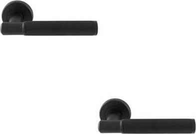 Loops Premium Reeded Lines Door Handle Set 2 Pack 2pcs