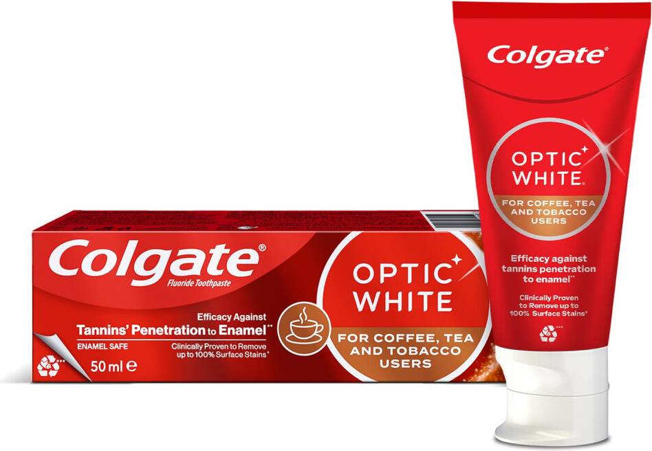 Colgate optic white toothpaste Colgate Optic Whitening Toothpaste 50 M