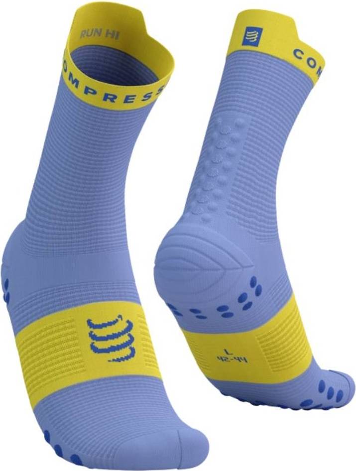 Compressport Pro Racing Socks Run High Purple Yellow