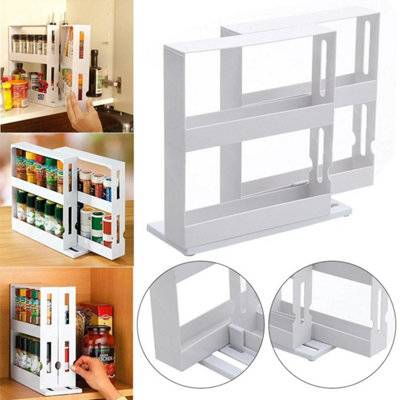 B&Q 2-Layer Food Rotating Seasoning Rack
