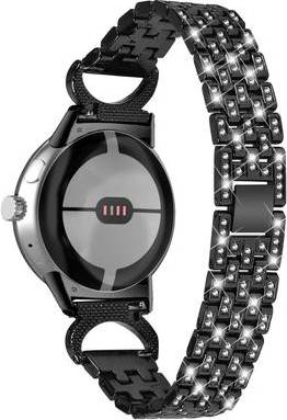 Pixel watch 5 Google Pixel Watch 5-Bead Rhinestone Metal Strap