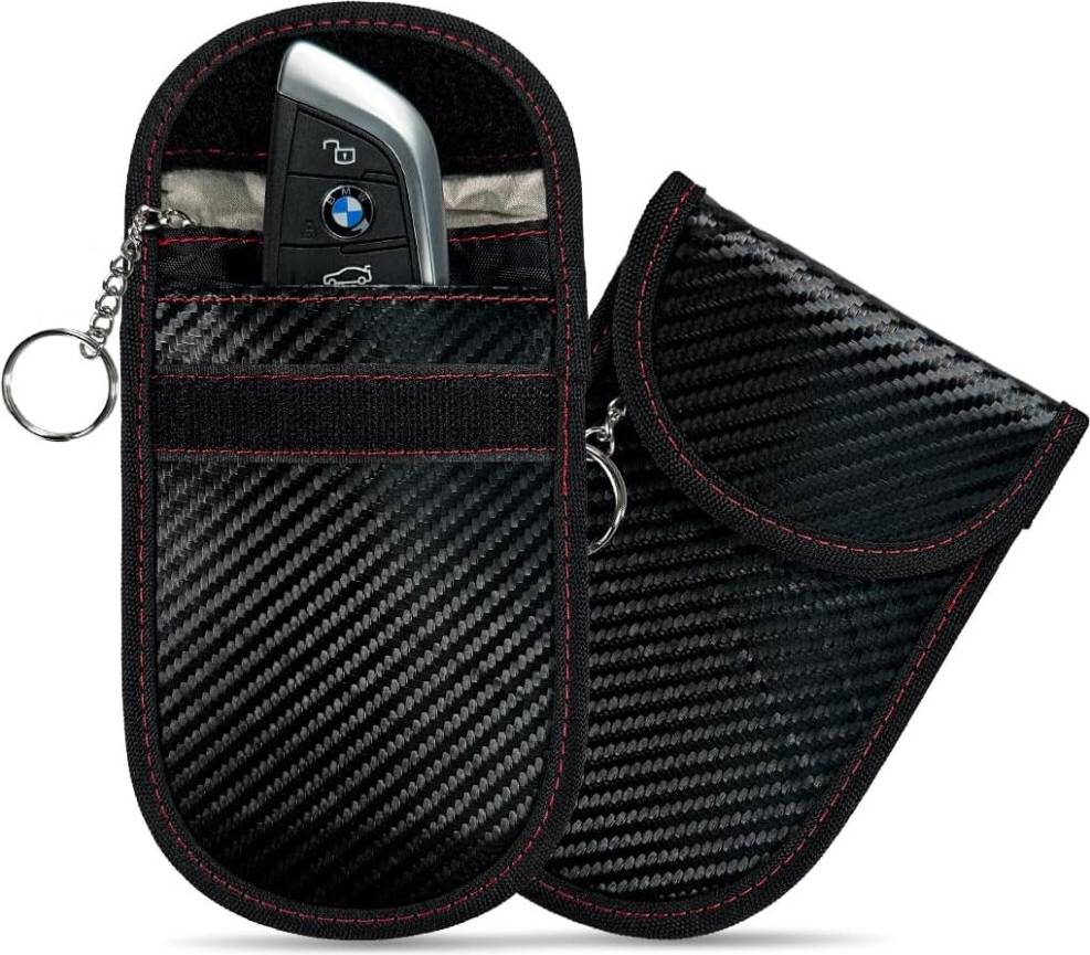 Faraday pouch for car keys Single RFID Blocking Faraday Pouch Anti-Theft Keyless Protection