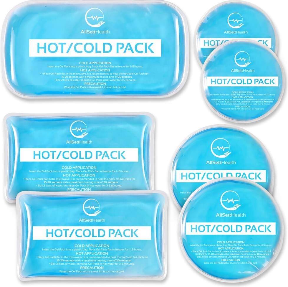 Ice packs for injuries Reusable Cold Compress Ice Packs 7 Pack