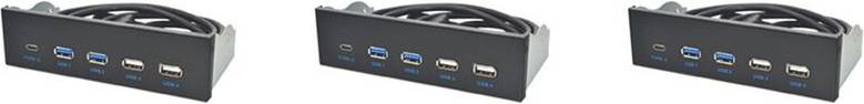 Usb front panel Torribaly 3pcs 5.25 Inch Usb3.1 Gen2 Front Panel Hub