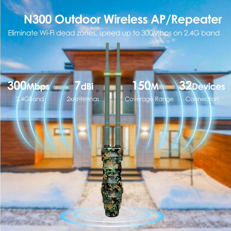 Extender wifi Maxpower WIFI Router Wasserdicht IP67 Wireless Extender