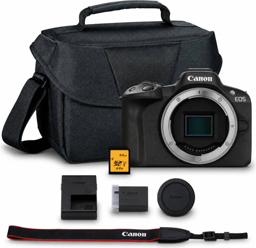 Canon r50 camera Canon EOS R50 24.2MP Mirrorless Camera Bundle