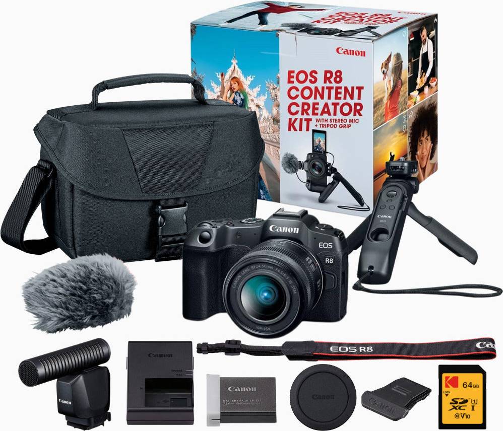 Canon EOS R8 Mirrorless Camera Content Creator Bundle
