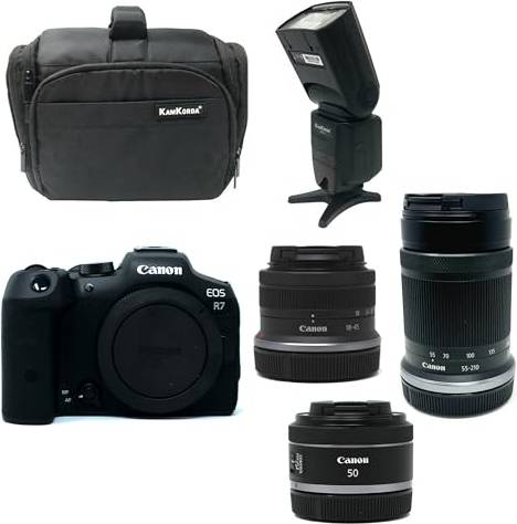 Canon EOS R7 Mirrorless Camera Bundle - Black