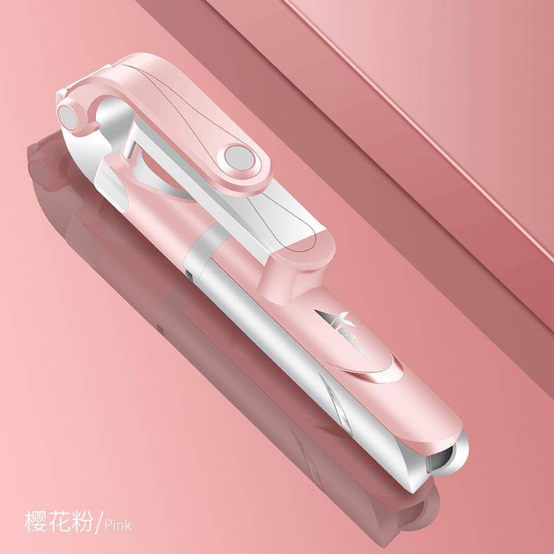 Bluetooth Selfie Stick Stativ Rosa