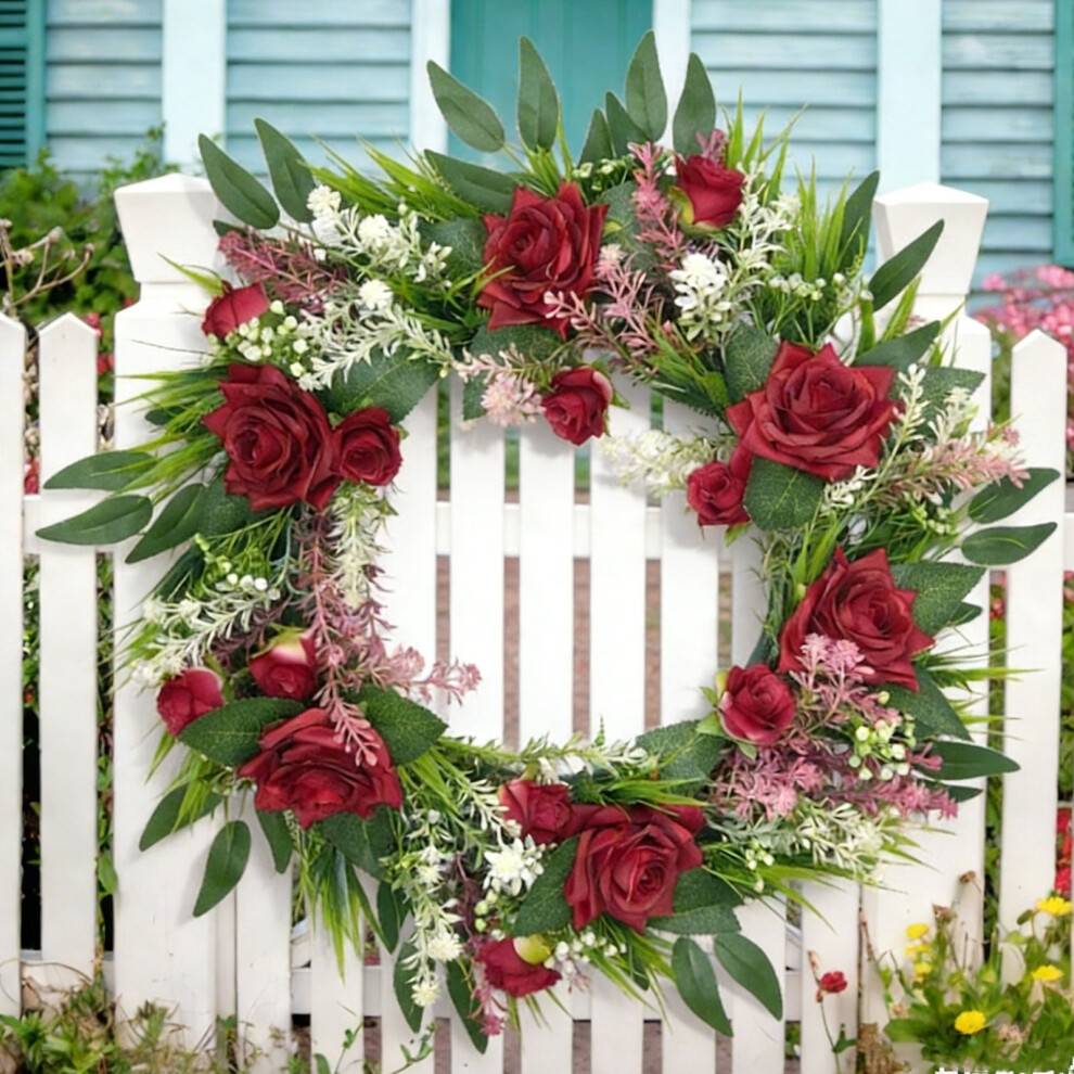 Summer door wreaths Spring Wreath 15.74 Inch Green