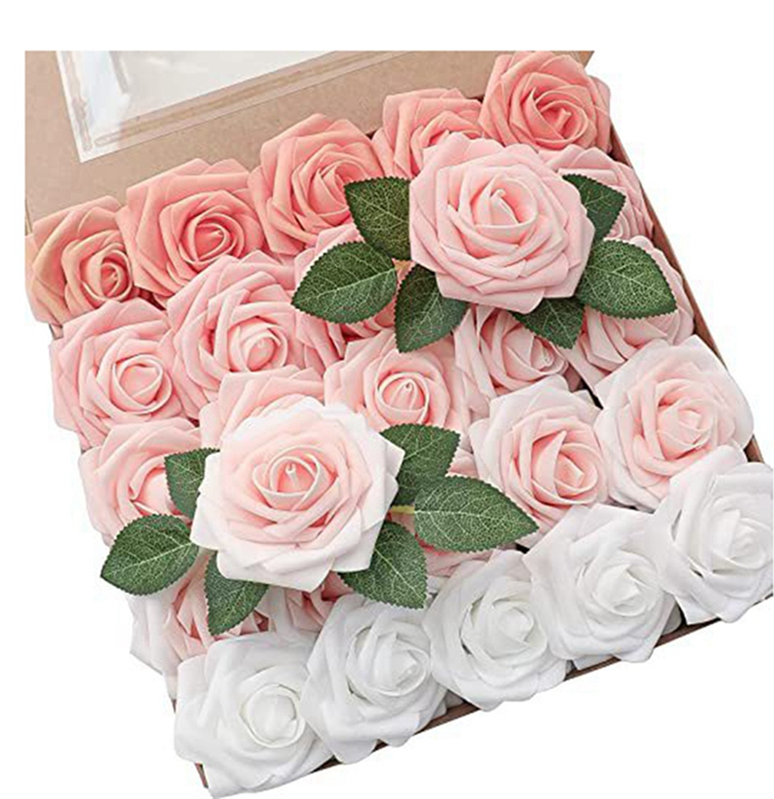 Saudism 25 Artificial Roses with Rod