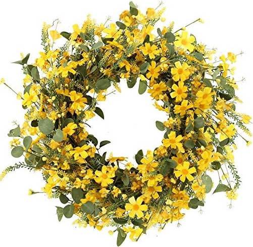 Summer door wreaths Artificial Spring Wreath 22 Inch